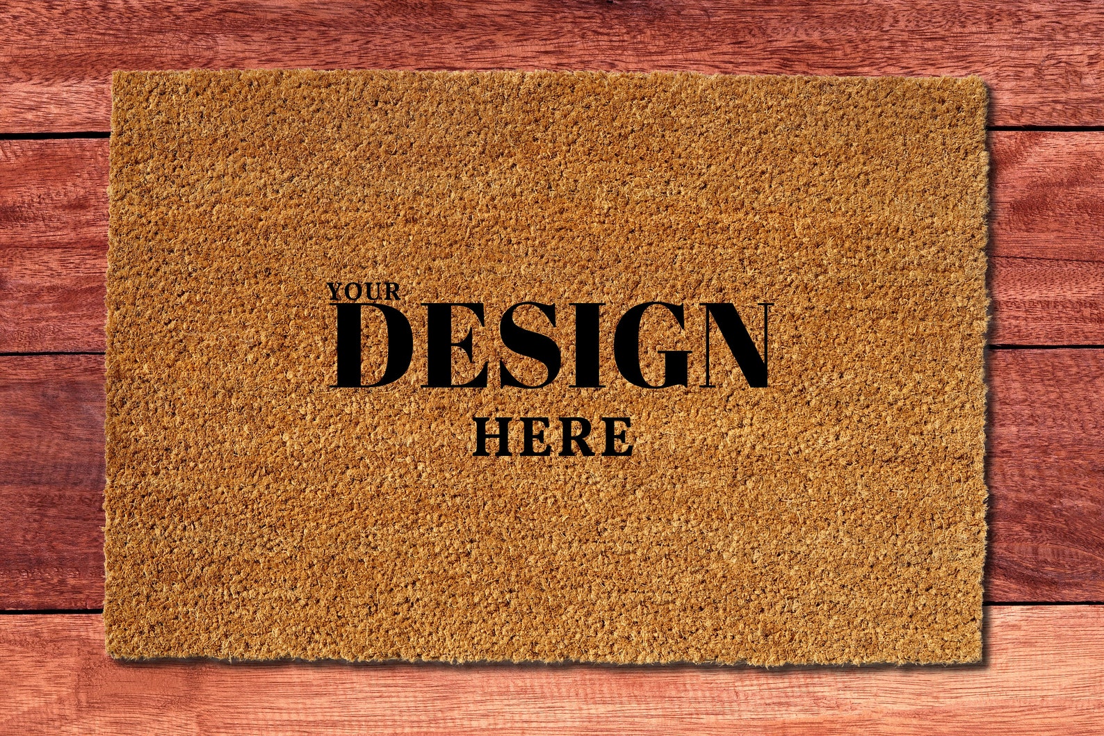 Download High quality Fall Door Mat Mockup Coir Doormat Mockup ...