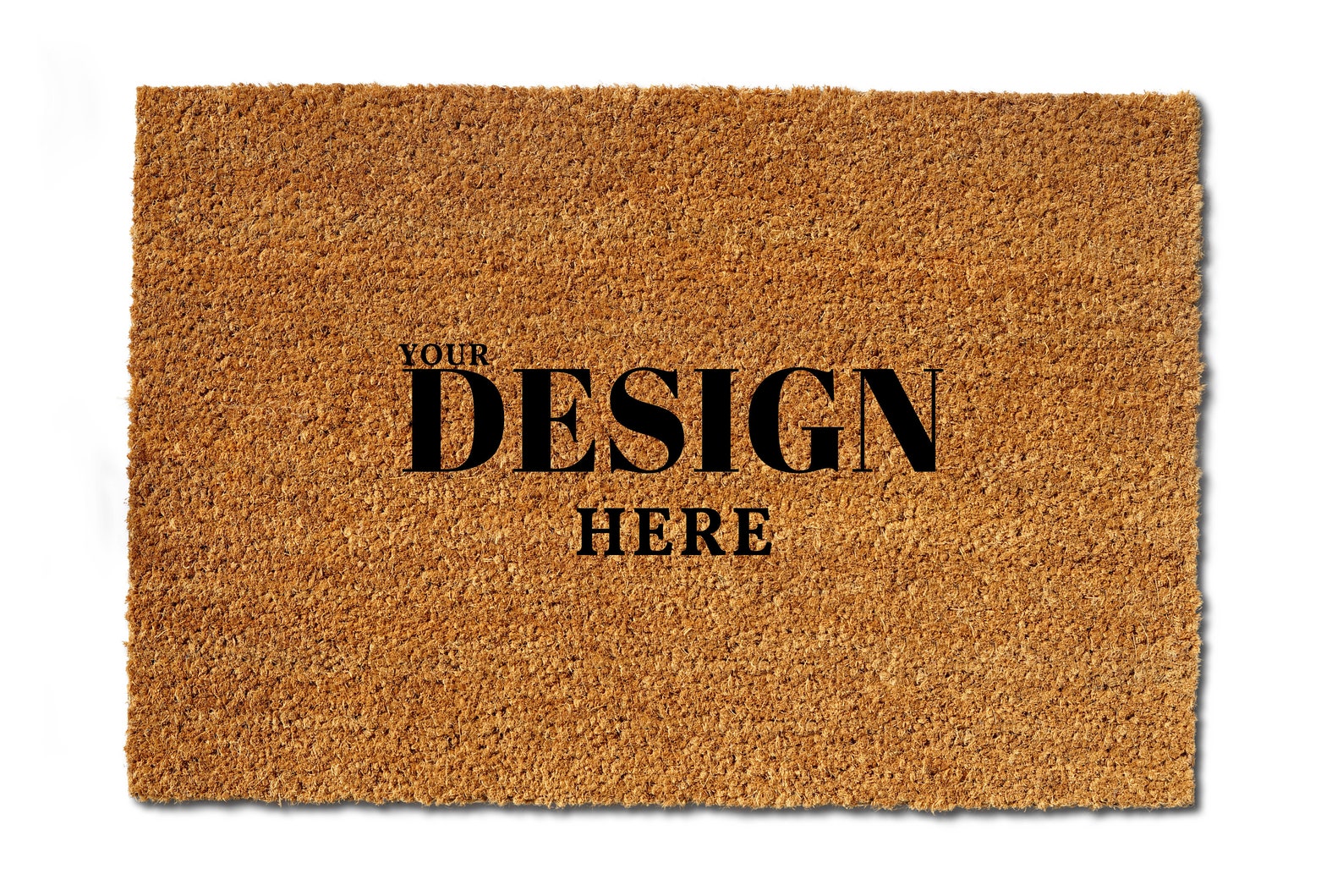Download Top view of Doormat blank mockup Coir Doormat Mockup Mat ...