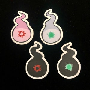toilet bound hanako kun hakujoudai and kokujoudai stickers