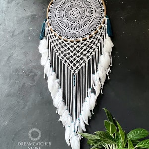 Large Dream Catcher, Macrame Dream Catcher, Dream Catcher Wall Hanging, Macrame Wall Hanging, Giant Dream Catcher, Dreamcatcher image 7