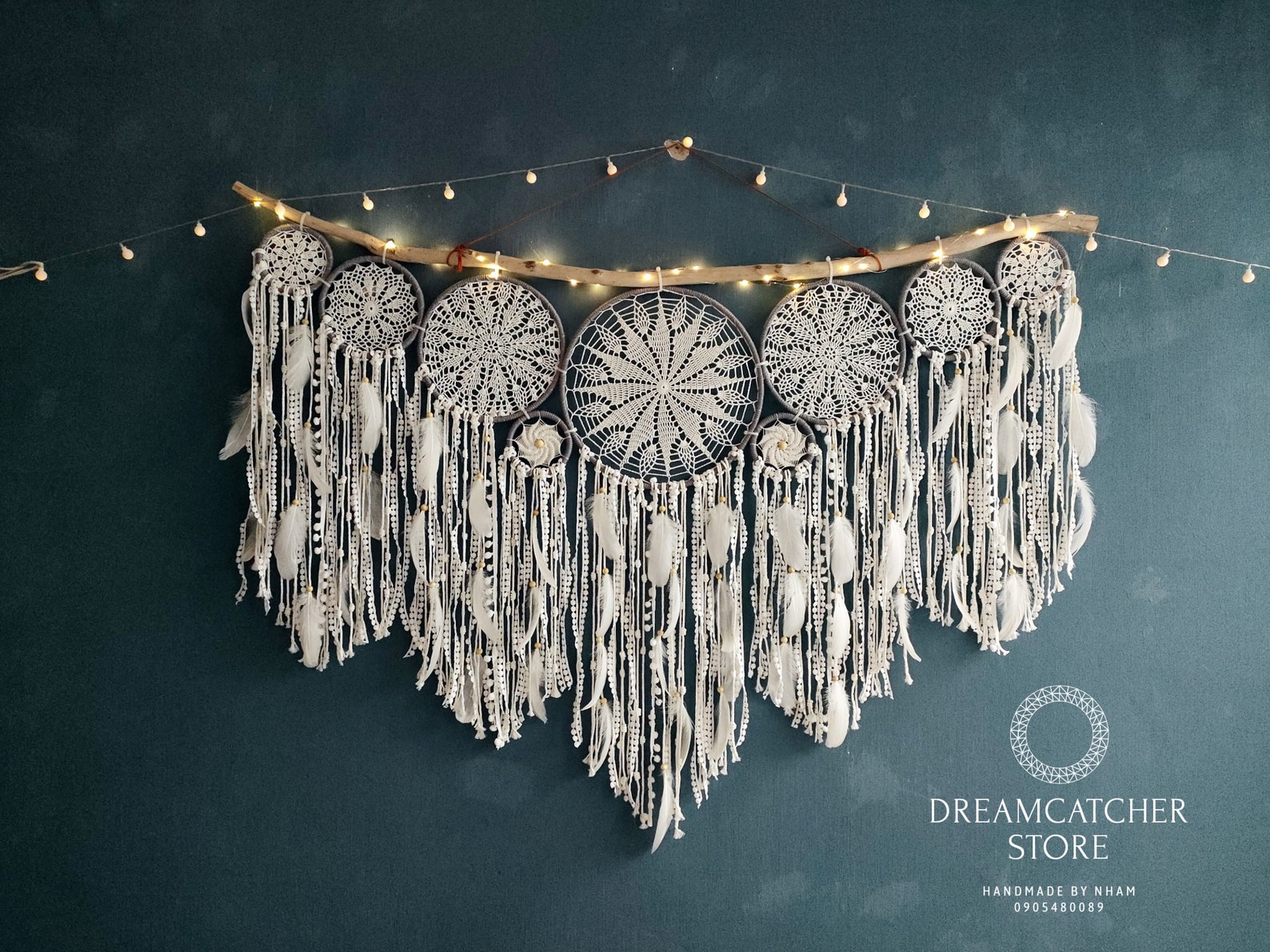 Large Dream Catcher Wall Hanging: Boho Bedroom Decor - Etsy