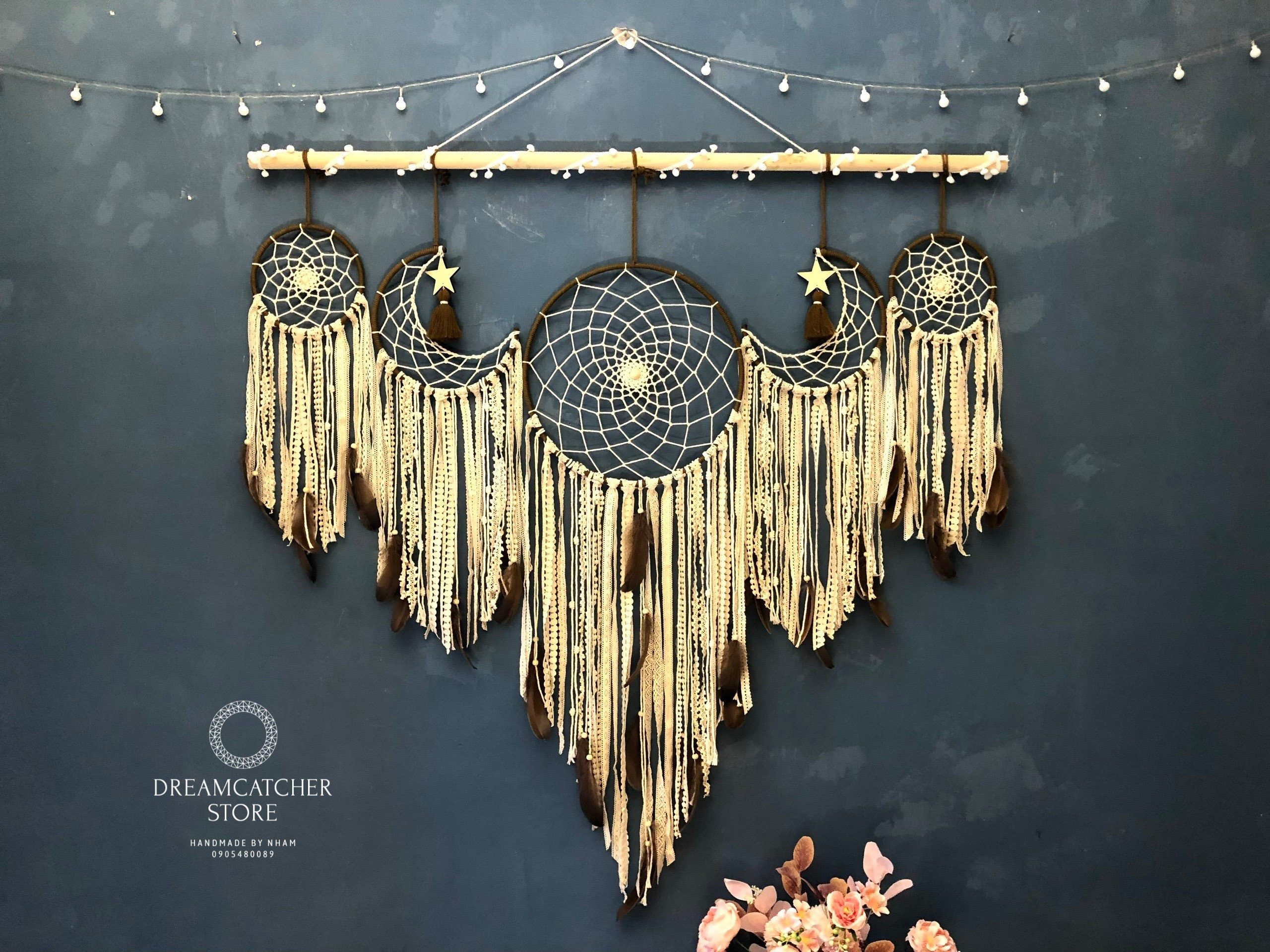 Christmas Gift Dreamcatcher - Handmade Boho Wall Decor With