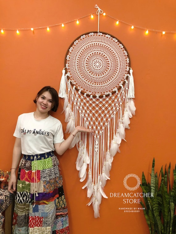 Large Dream Catcher Macrame Dream Catcher Dream Catcher Wall