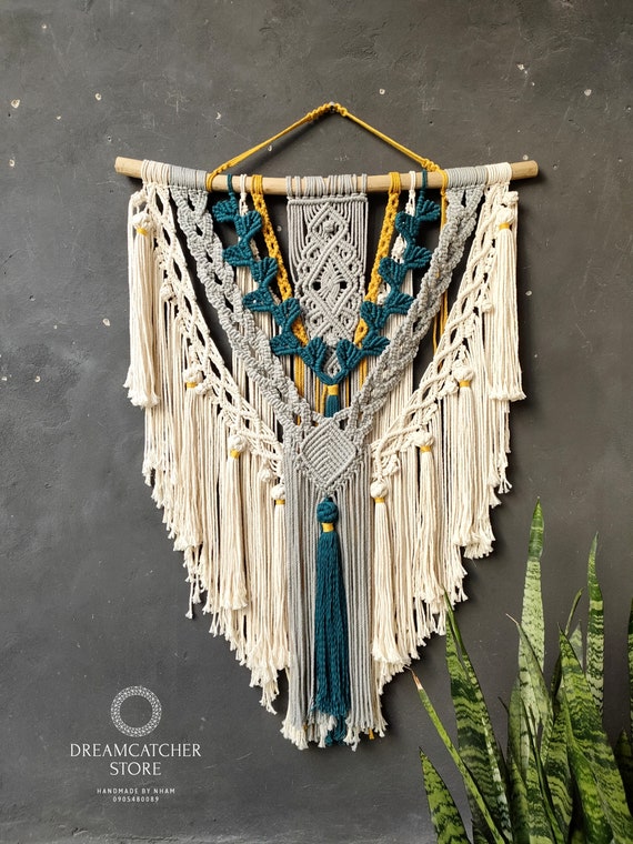 Handwoven Macrame Tapestry