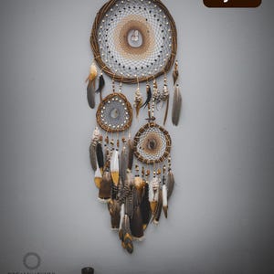 Boho Dreamcatcher Wall Hanging – Headboard & Bedroom Decor, Handmade Gift for Christmas, Holidays, Bohemian Lovers
