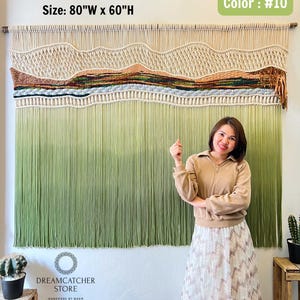 Curated visual reference: Macrame Wall Hanging Tapestry Hanging Large Macrame Modern Farmhouse Photo Inspiration