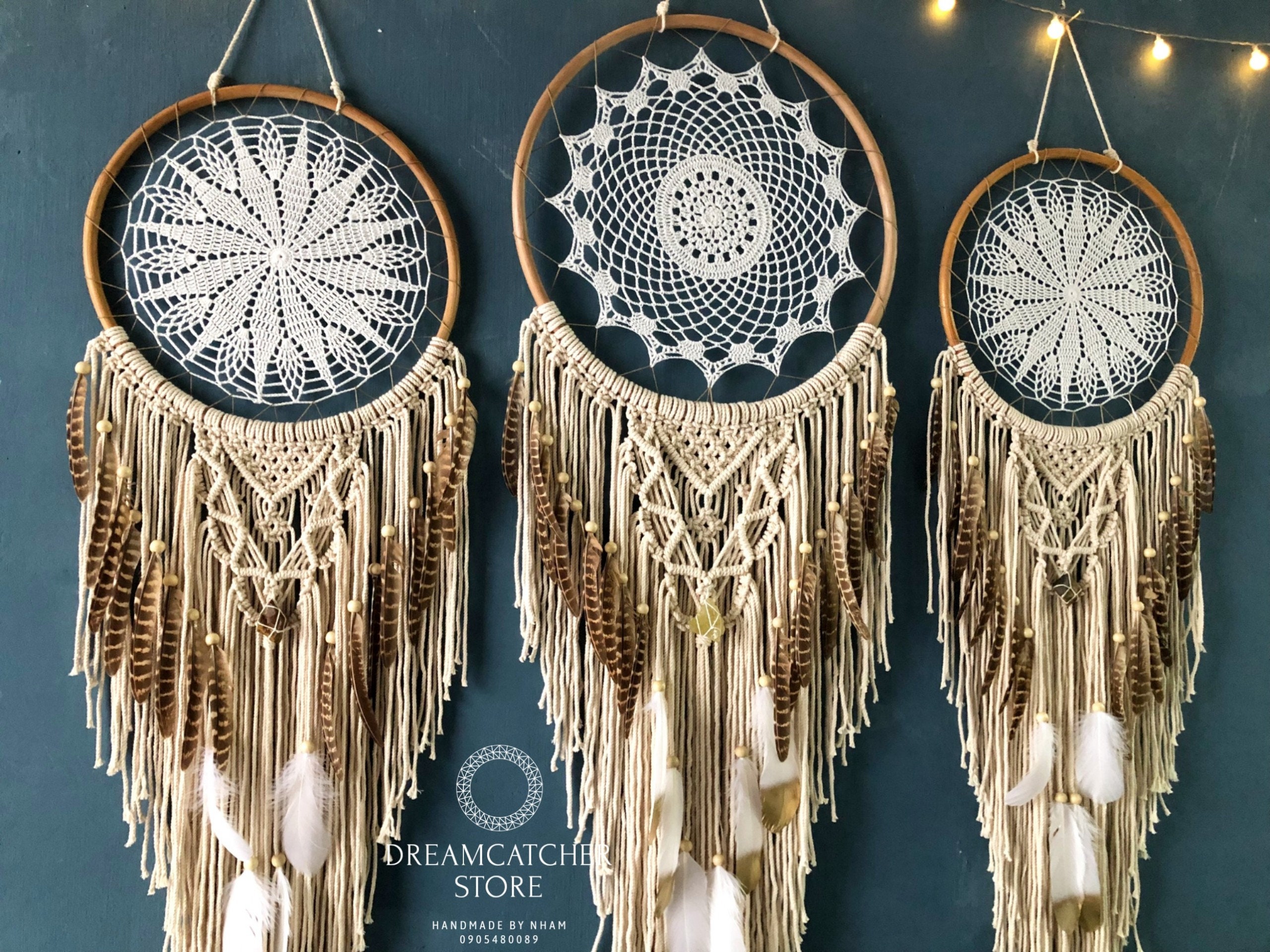 Large Macrame Dreamcatcher - Unique Birthday Gift for Him or Her
