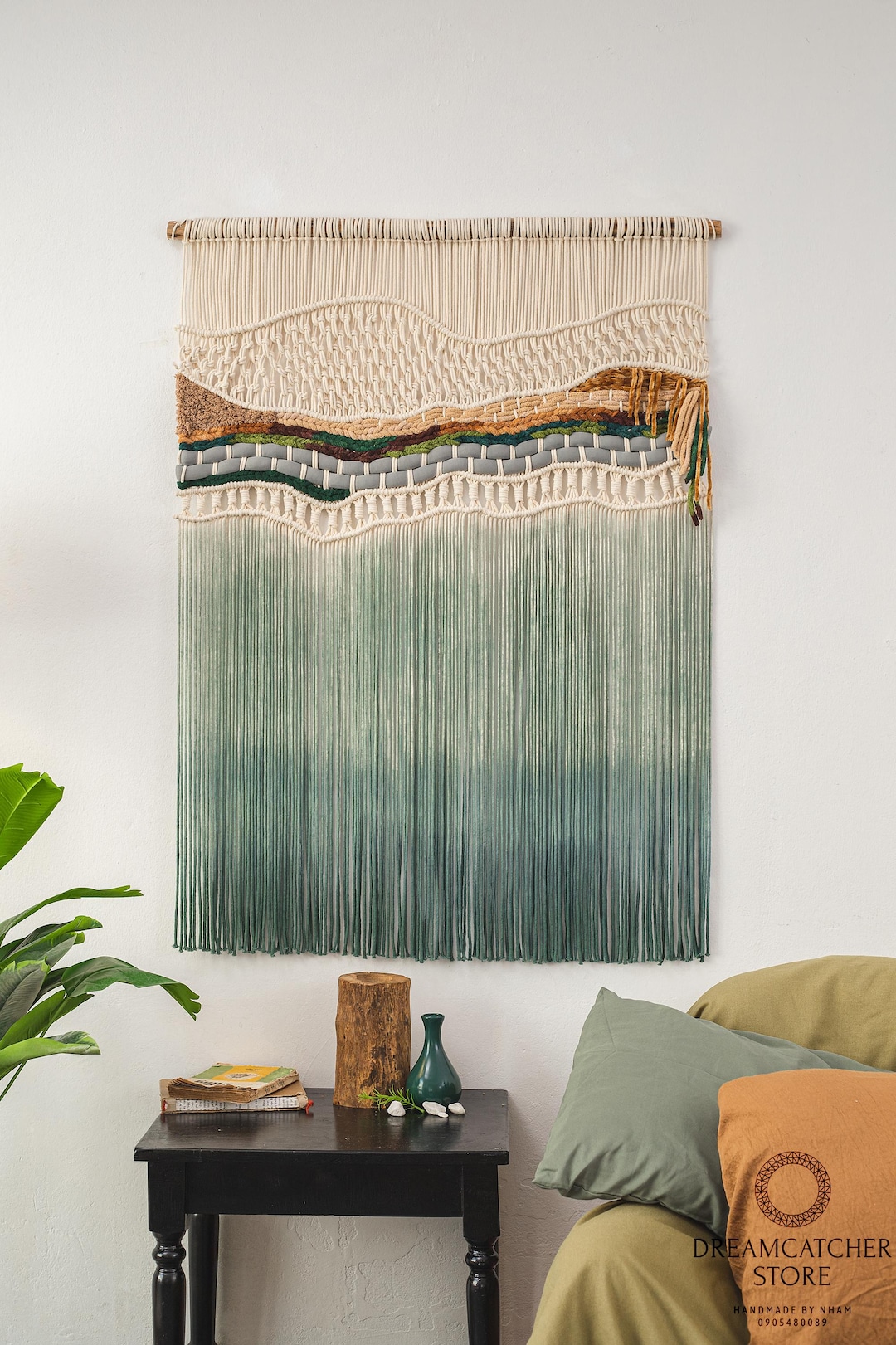 Visual Reference: Macrame Wall Hanging Tapestry Hanging Large Macrame Modern Farmhouse
