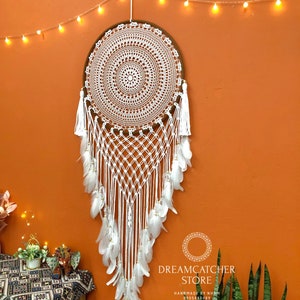 Large Dream Catcher, Macrame Dream Catcher, Dream Catcher Wall Hanging, Macrame Wall Hanging, Giant Dream Catcher, Dreamcatcher image 2