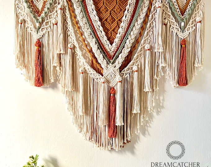 Large macrame wall hanging, Giant macrame, Handmade macrame, Woven wall hanging, Wedding macrame, Boho macrame, huge macrame