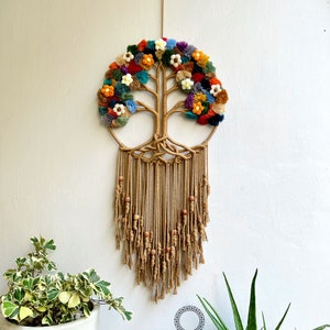 Tree of Life Macrame Wall Hanging: Boho Nursery Decor