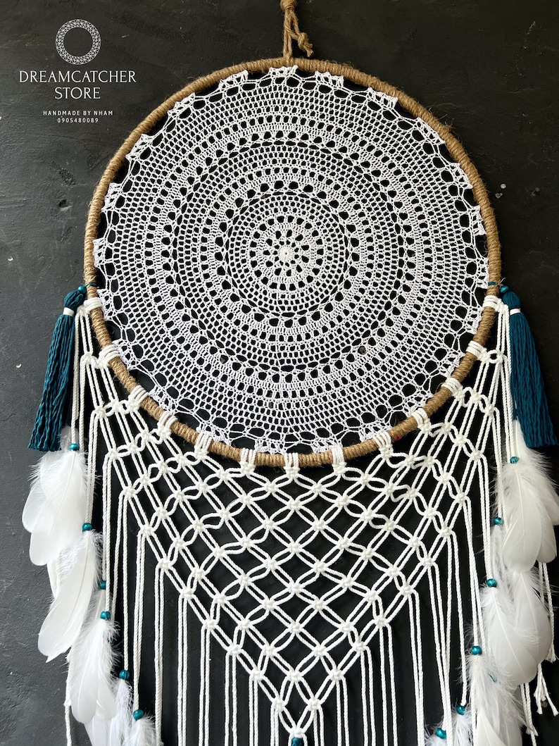 Large Dream Catcher, Macrame Dream Catcher, Dream Catcher Wall Hanging, Macrame Wall Hanging, Giant Dream Catcher, Dreamcatcher image 8