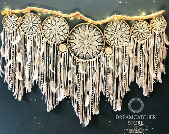 無料配達 Big Dream Catcher Cowley Shell Gold モビール インテリア 住まい 小物 1 696 Jkkniu Edu