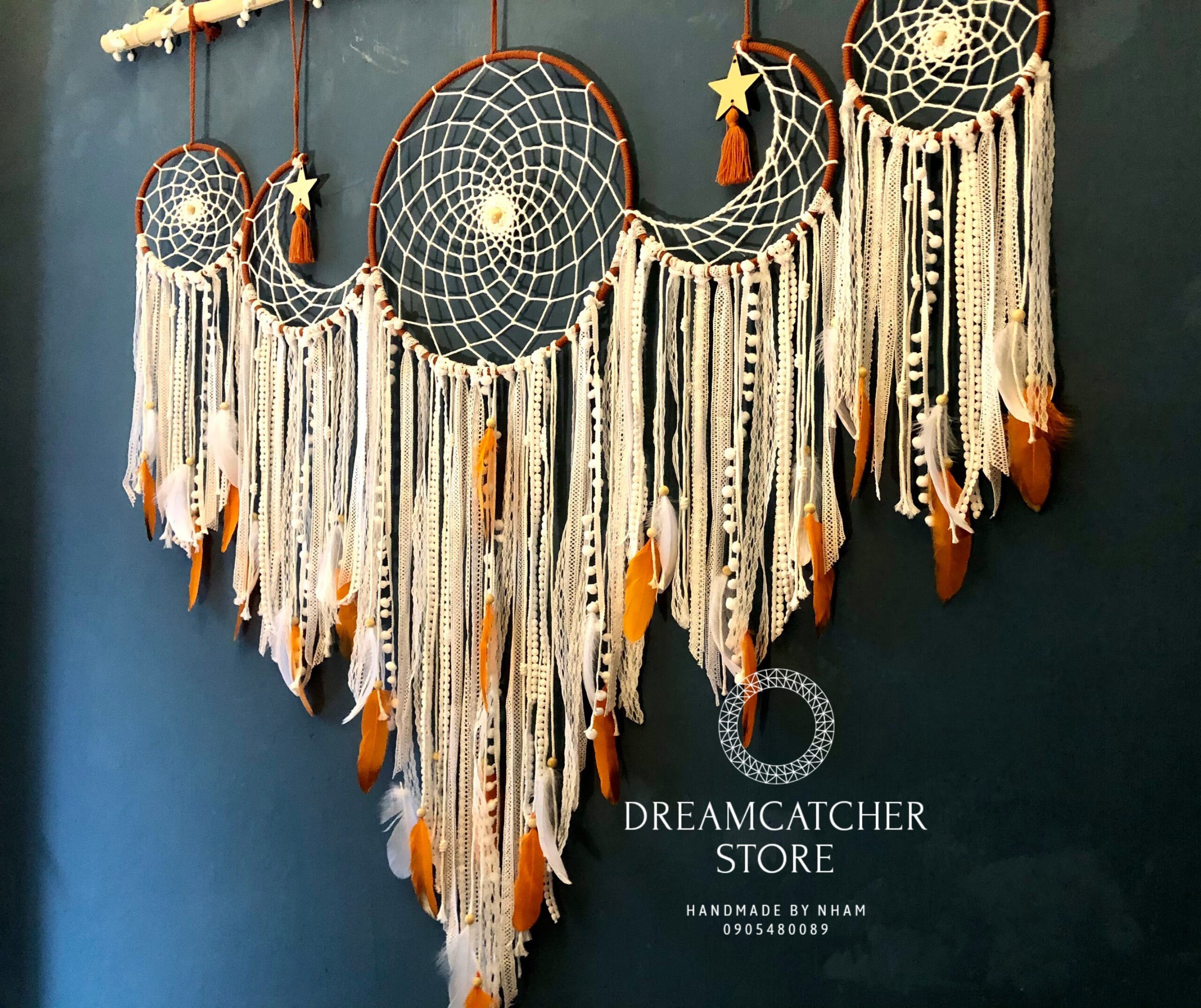 Giant Dreamcatcher Wall Hanging: Boho Home Decor (55.1x47.2in