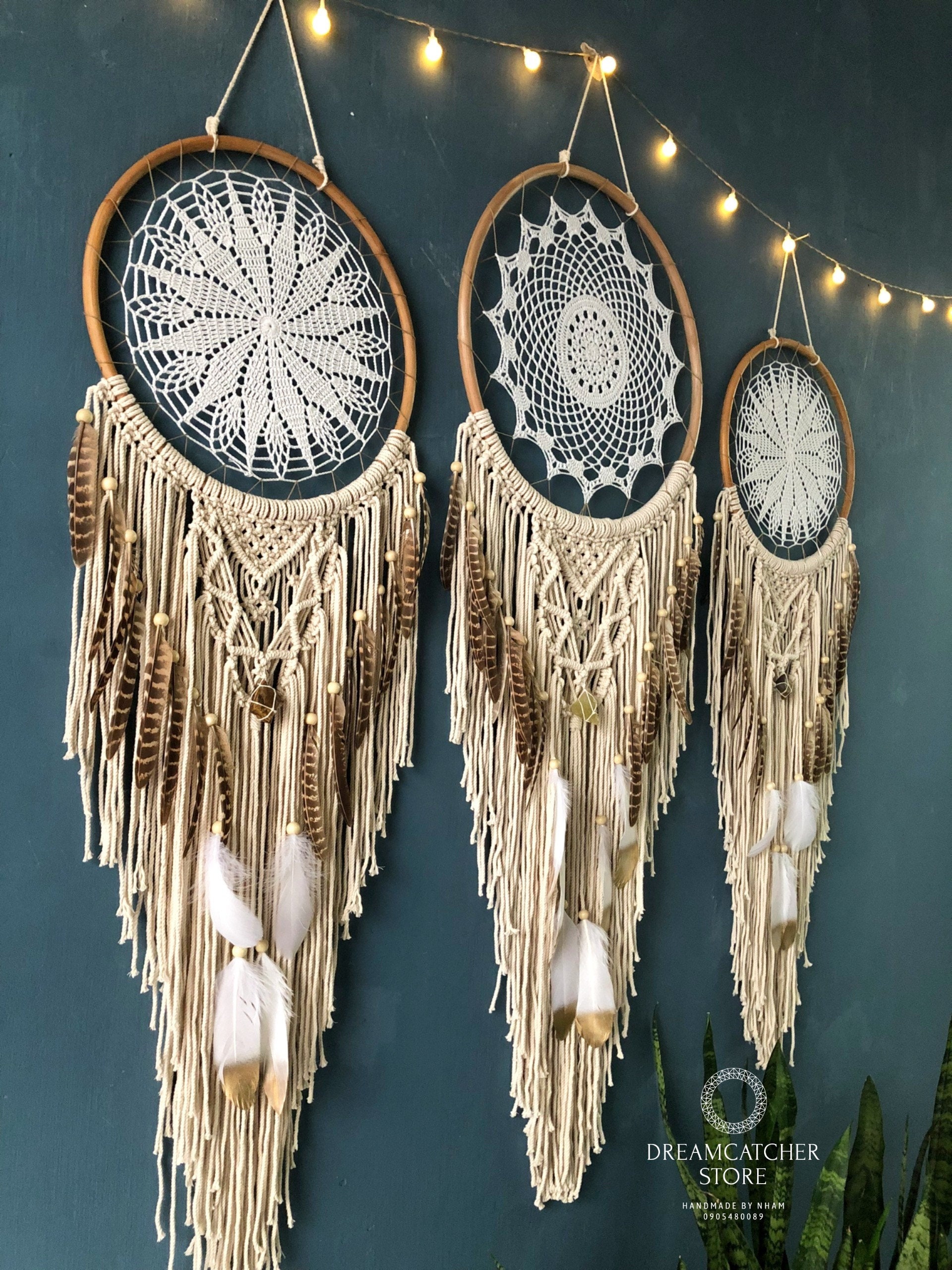 Large Macrame Dreamcatcher - Unique Birthday Gift for Him or Her