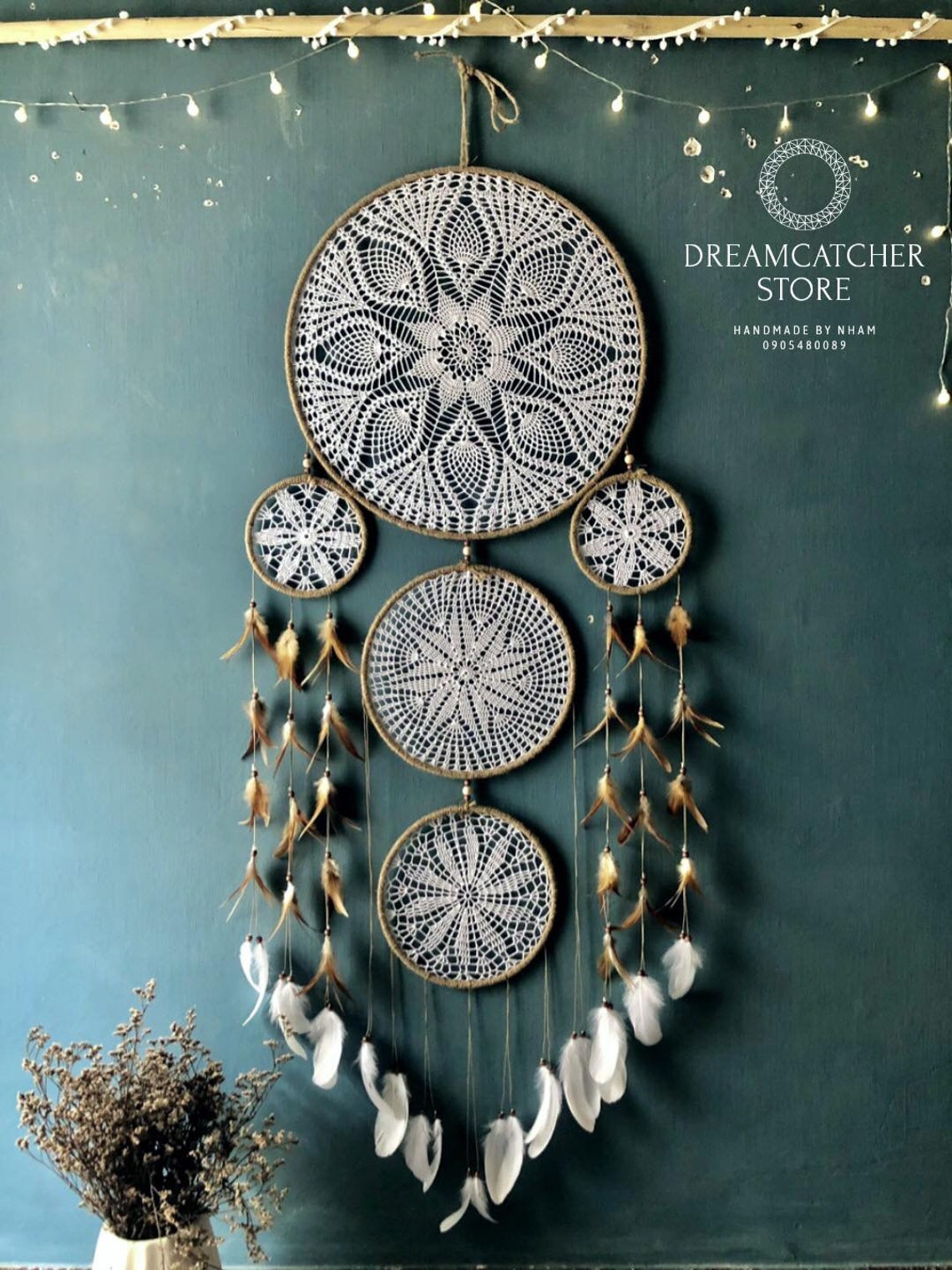 Giant Dreamcatcher Wall Hanging Great Decoration Shop - Etsy