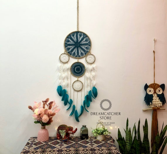 Atrapasueños Grande, Macrame Atrapasueños, Atrapasueños Colgantes de Pared,  Colgante de Pared Macrame, Atrapasueños Gigante, Atrapasueños -  México