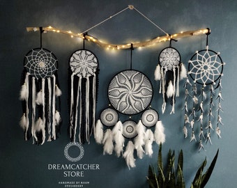 Large wall hanging dreamcatcher set , big dreamcatcher, wall dreamcatcher, bedroom ash dreamcatcher, pretty dreamcatcher, baby bedroom decor