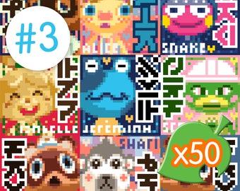 Animal Villager Cross Stitch Patterns #3 - INSTANT DOWNLOAD DMC Colours