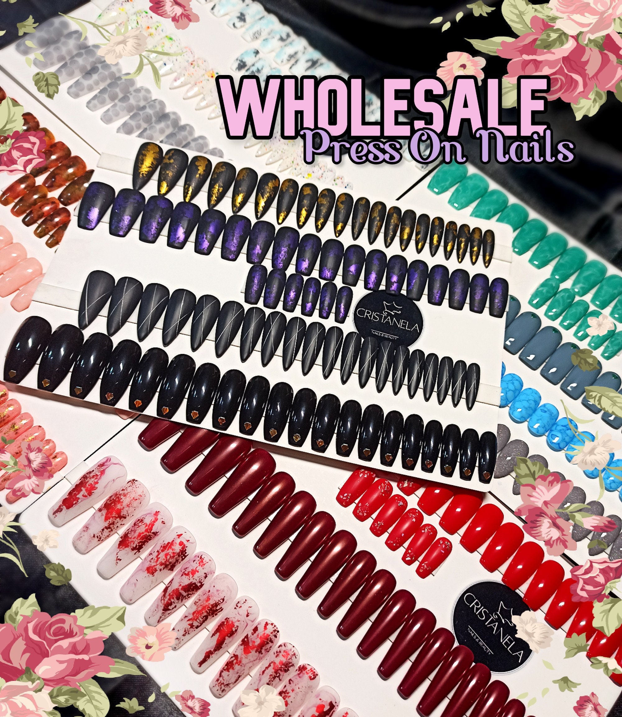 Full Set Wholesale Vendor Press On Nails. PressOn Nails IN Etsy