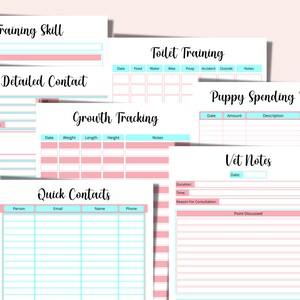 Dog Care Planner Printable Template Puppy Planner Pet Care - Etsy