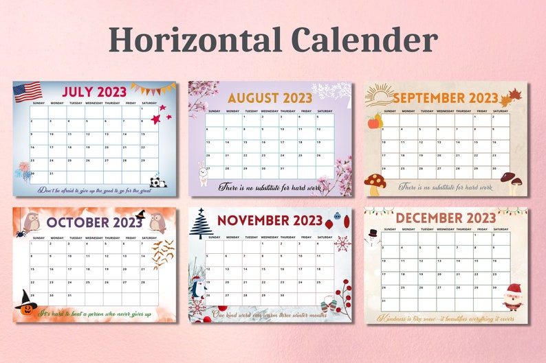 Monthly calendar 2023 editable calendar 2023 12 month etsy canada
