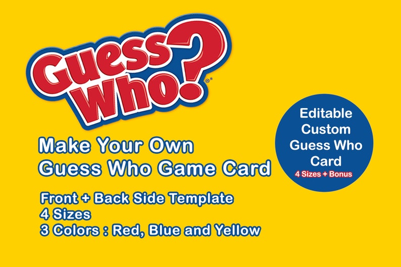 Pokemon Guess Who Template Printable Pokemon Editable Guess | Etsy Ireland