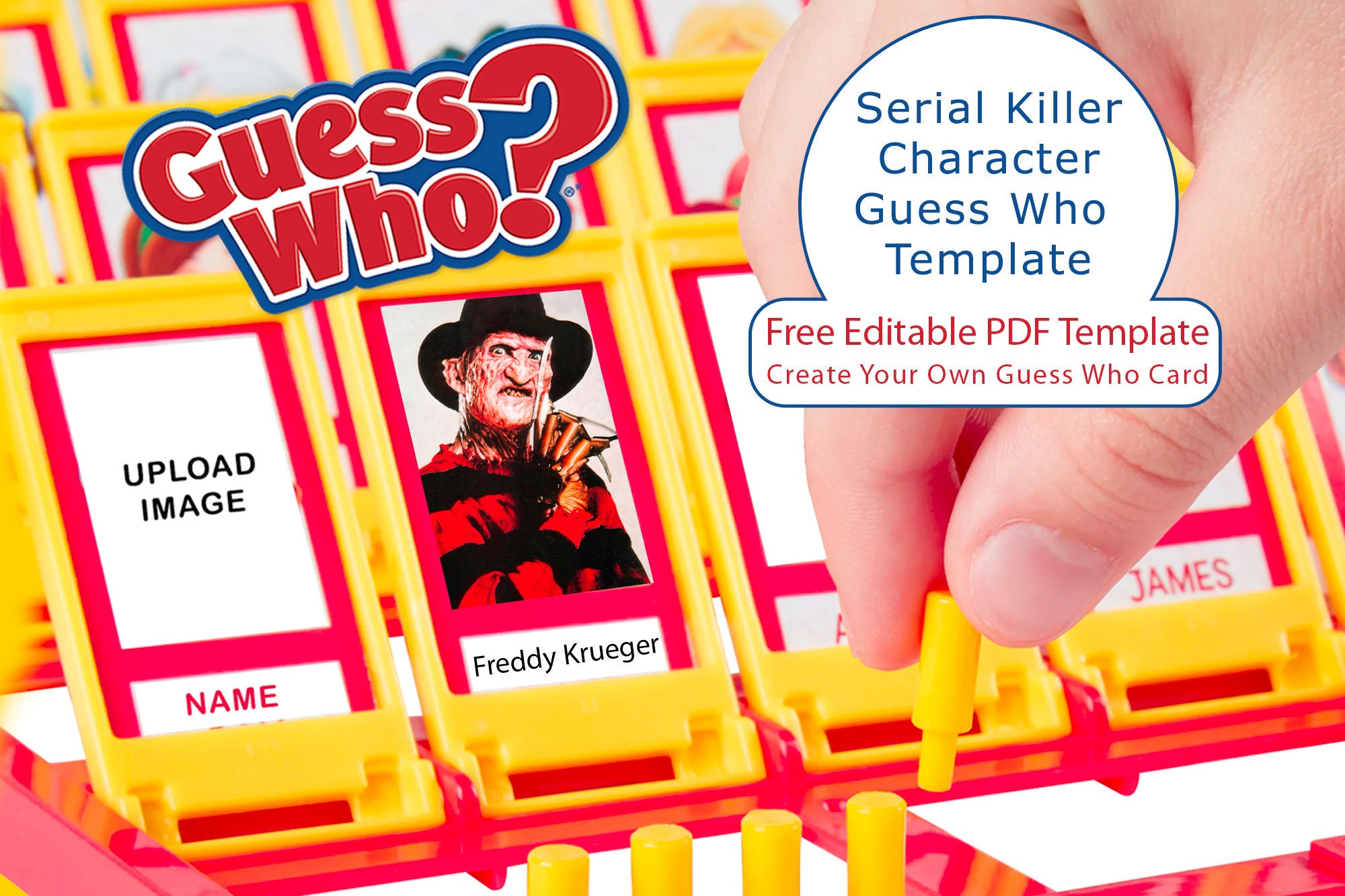 Serial Killer Guess Who Template Custom Serial Killer Guess Etsy