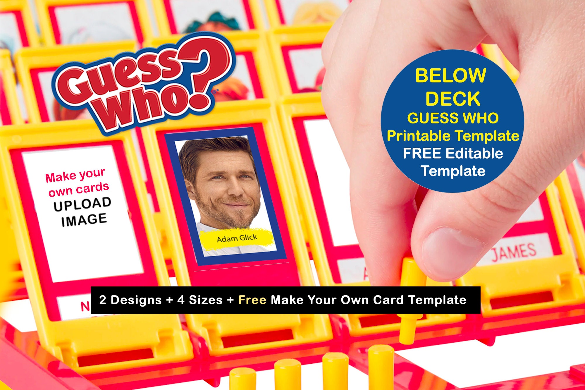 Guess Who Guess Who Game Card Guess Who Template Guess Etsy UK