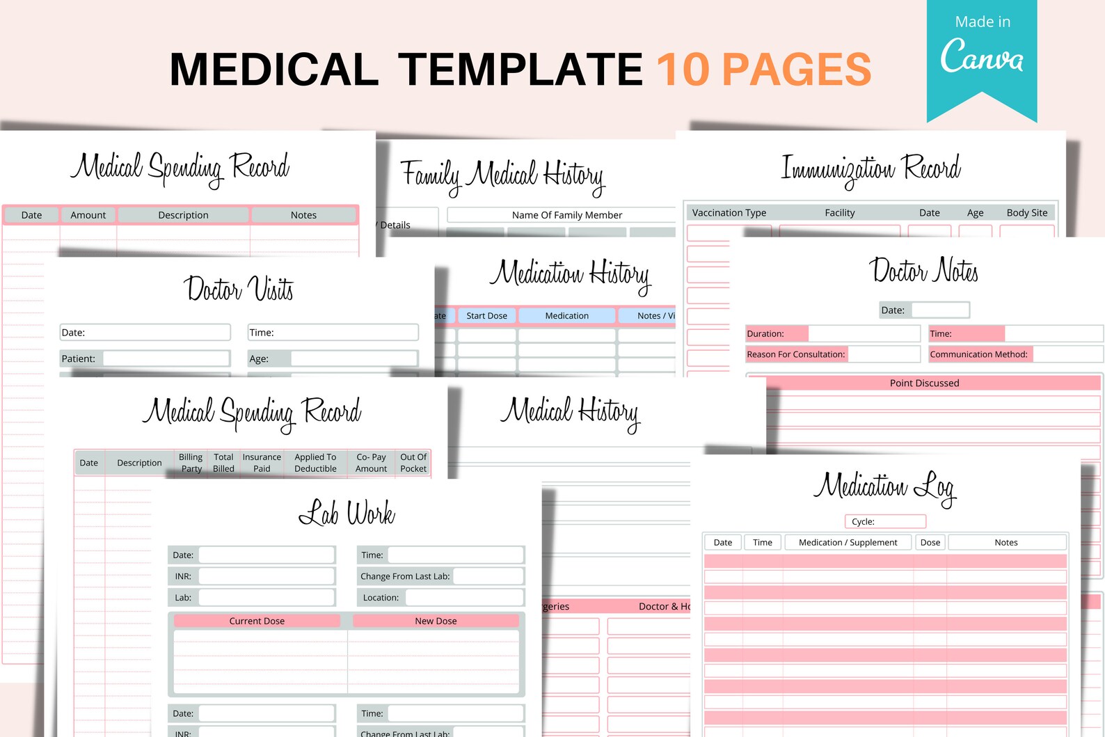 Emergency Binder Printable PDF Template Family in Case of Etsy