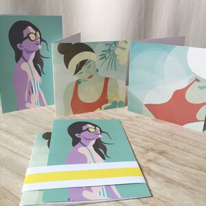 3 cartes de vœux - Seaside 1