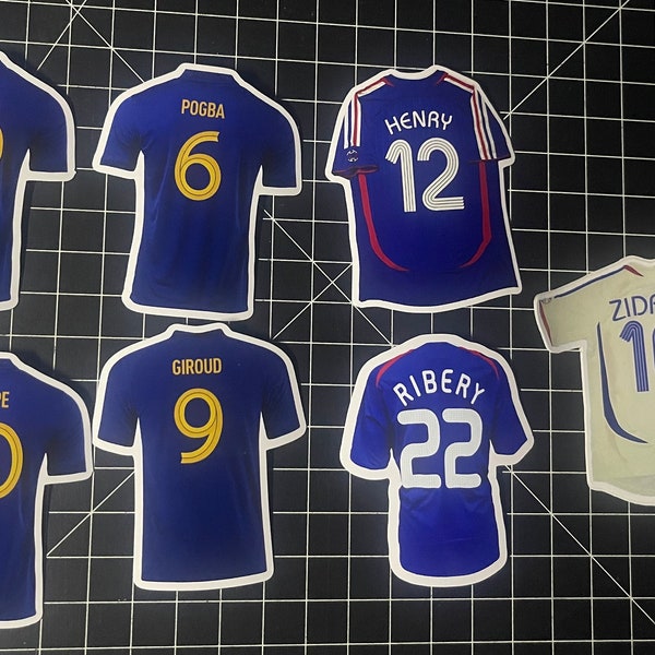 France Soccer Team Jersey Stickers!