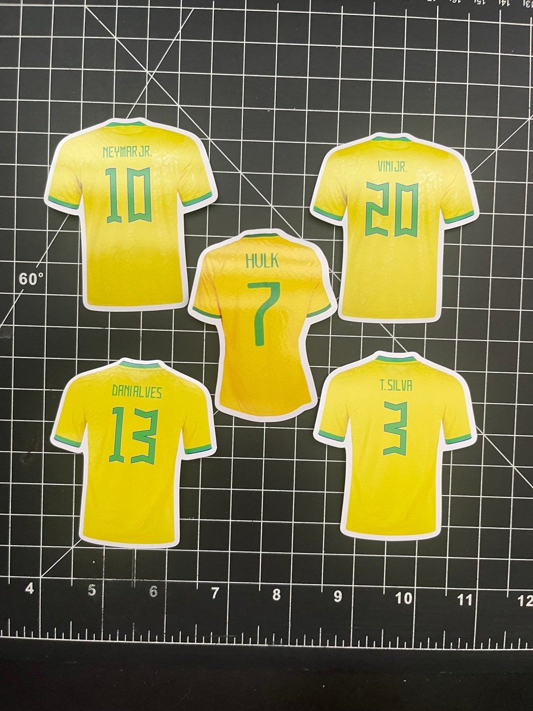 Brazil Soccer Team Jersey Stickers! - Etsy