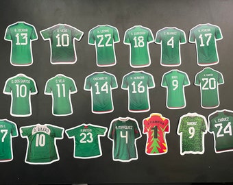 Mexico National Soccer Team Jersey Stickers!