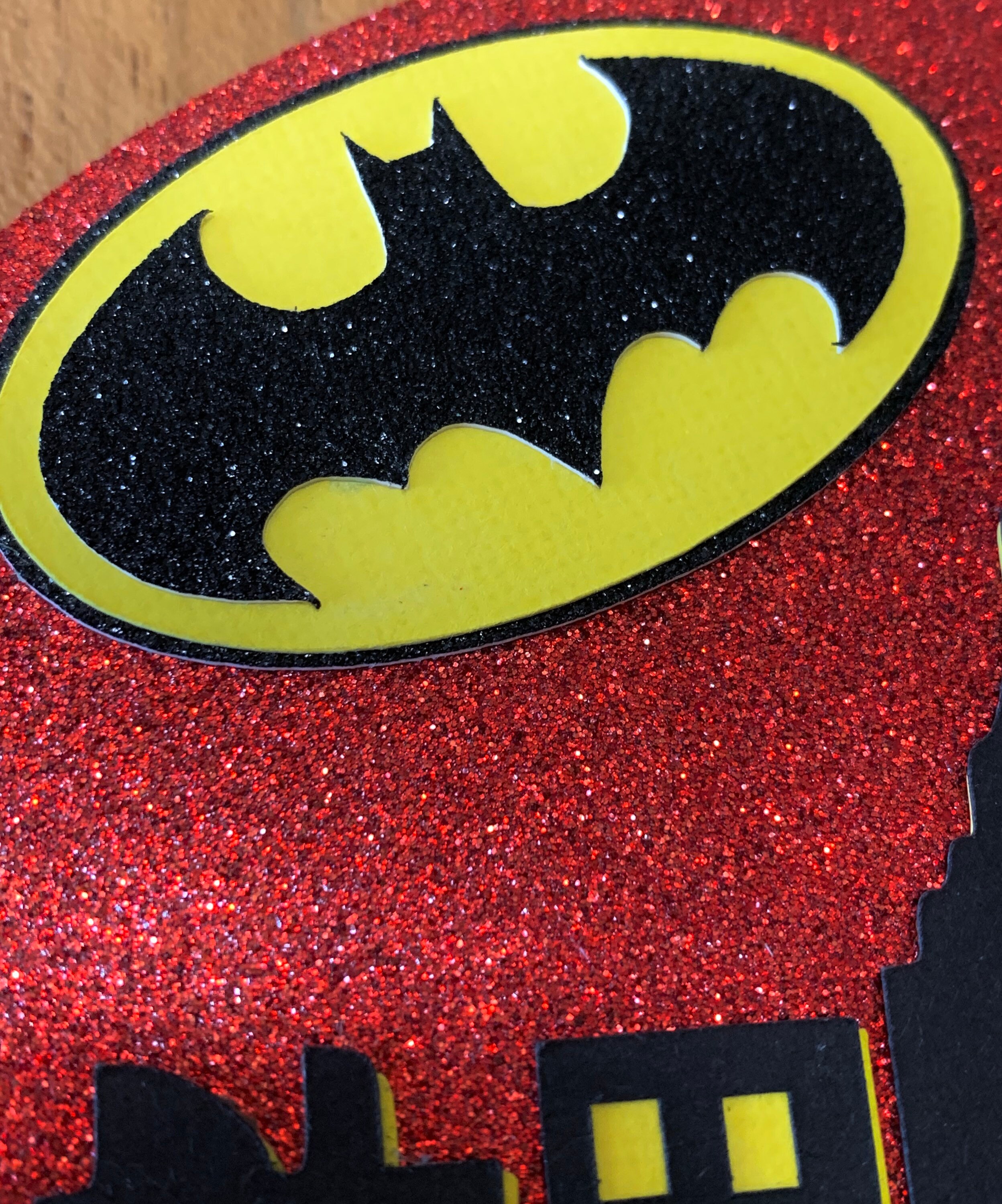 Batman Cake Topper Personalised Kids Party Decoration Image | Etsy
