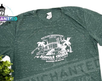 Jungle Cruise Inspired Disney Adventureland Jungle Cruise Ride Backside of Water Disneyland Disney World Ride Vacation Shirt