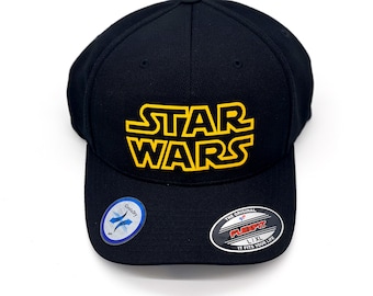Star Wars Logo Disney Star Wars Land Galaxy's Edge Inspired Fitted Hat, Youth Adult Women Men Disney Star Wars Fitted or Trucker Hat