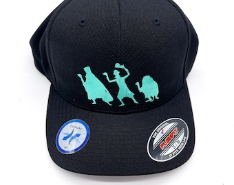 Hitchhiking Ghosts Haunted Mansion Disney Inspired Fitted Hat, Youth Adult Women Men Mickey Mouse Disney Fitted Trucker Hat