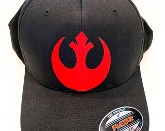 Star Wars Rebel Symbol Disney Star Wars Land Galaxy's Edge Inspired Fitted or Trucker Hat, Youth Adult Women Men Disney Star Wars Rebel Hat