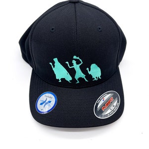 Hitchhiking Ghosts Haunted Mansion Disney Inspired Fitted Hat, Youth Adult Women Men Mickey Mouse Disney Fitted Trucker Hat