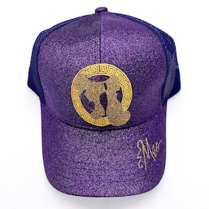 Meg Megara Disney Hercules Inspired Glitter High Pony Ponytail Trucker Hat Disneyland Disney World Hat Youth Adult Disney Hat