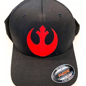 Star Wars Rebel Symbol Disney Star Wars Land Galaxy&#39;s Edge Inspired Fitted or Trucker Hat, Youth Adult Women Men Disney Star Wars Rebel Hat