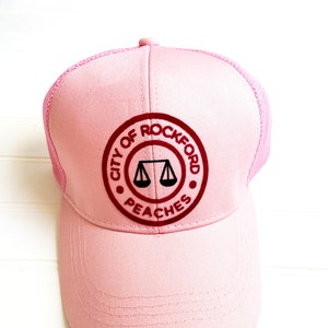 Rockford Peaches Inspired Hat, A League of Their Own Rockford Peaches Youth Adult Women Men Fitted Hat or Trucker Hat