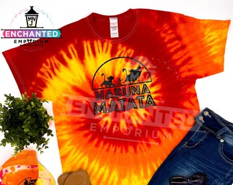 Hakuna Matata Lion King Disney Inspired Tie Dye Animal Kingdom Disneyland Disney World Disney Parks Shirt