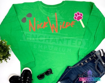 Nick Wilde Zootopia Junior Officer Pawpsicle Judy Hoppes Disney Inspired Jersey Shirt Disneyland Disney World Jersey Shirt