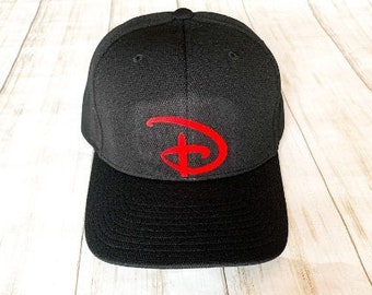 Disney World D Mickey Head Inspired Fitted Hat, Youth Adult Women