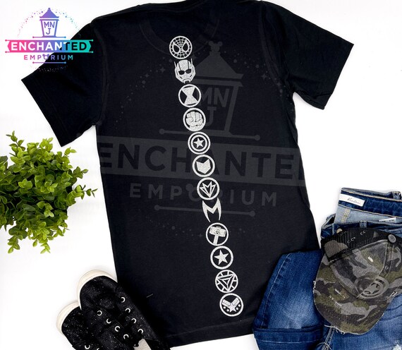 Avengers hotsell symbols shirt