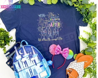 Happily Ever After Fireworks Inspired Disney Shirt, Magic Kingdom Inspired Disneyland Disney World Shirt