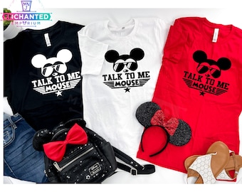 Talk to Me Mouse Mickey Sunglasses Disneyland Disney World Disney Parks Shirt, Disney Dad and Son Mens Mickey Sunglasses Shirt