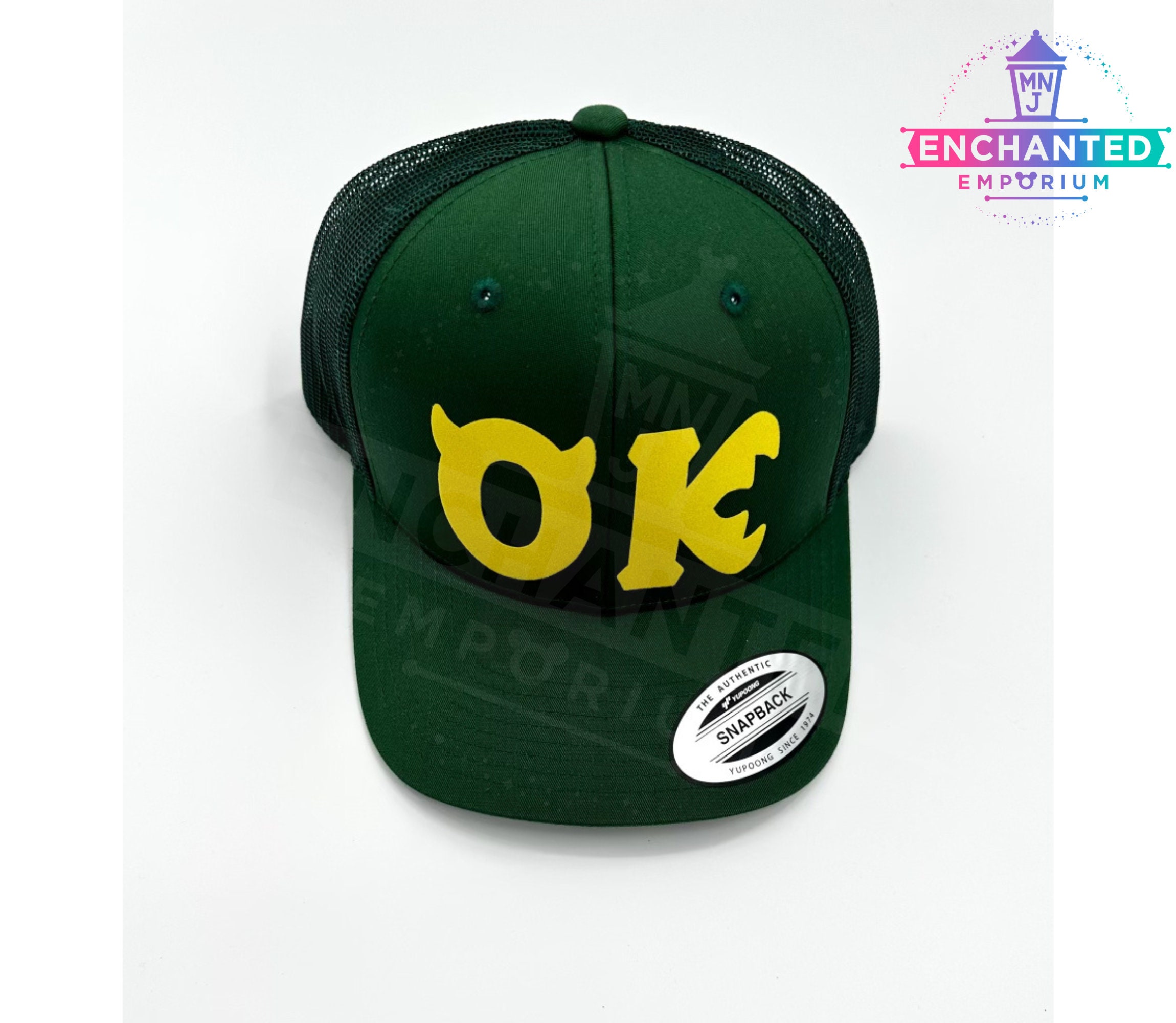 Oozma Kappa OK Monsters Inc Inspired Disney Baseball Hat, Pixar